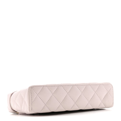 Chanel Caviar Quilted Top Handle Slim Vanity With Chain Light Purple 4 of 10