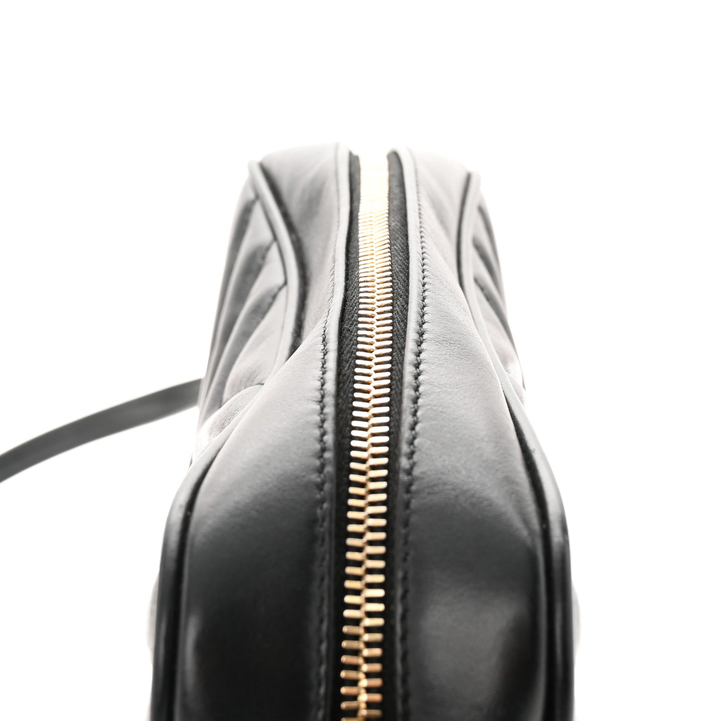 Calfskin Matelasse Monogram Lou Camera Bag Black