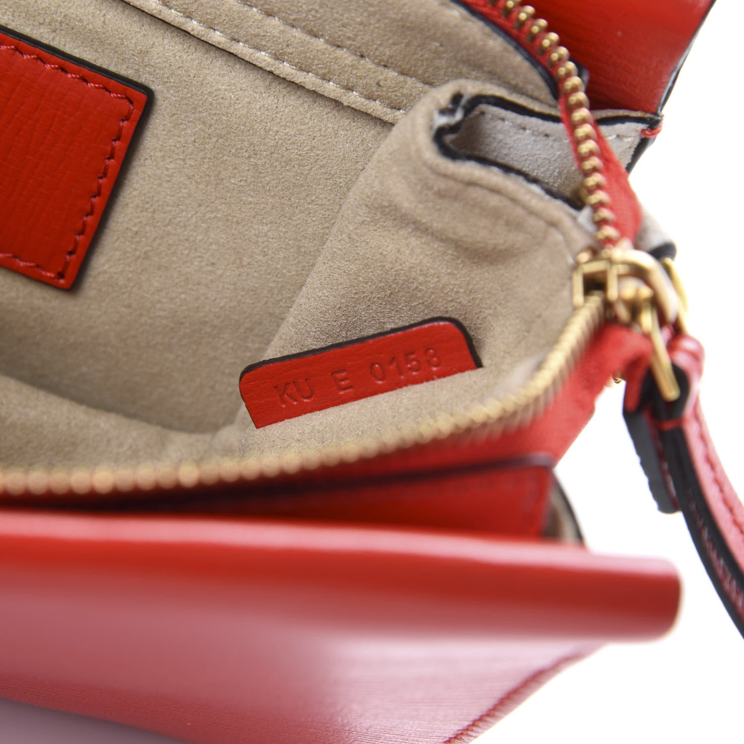 Givenchy Goatskin Suede Cross 3 Crossbody Bag Red 9 of 10