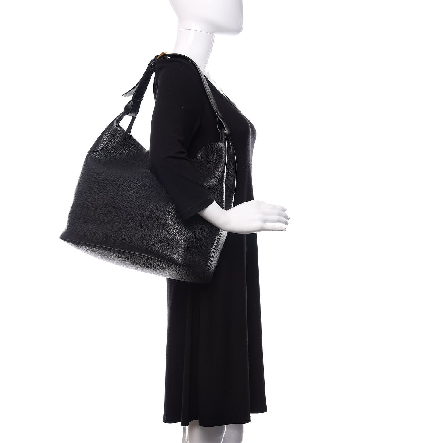 Vitello Daino Hobo Black