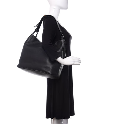 Prada Vitello Daino Hobo Black 2 of 9