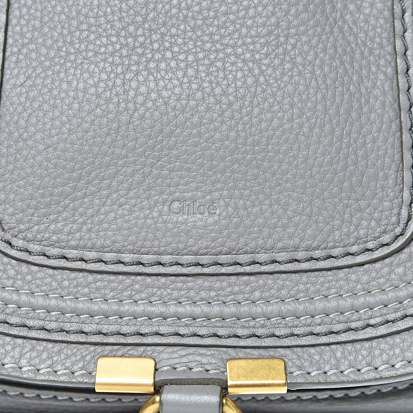 Calfskin Baby Marcie Satchel Cashmere Grey
