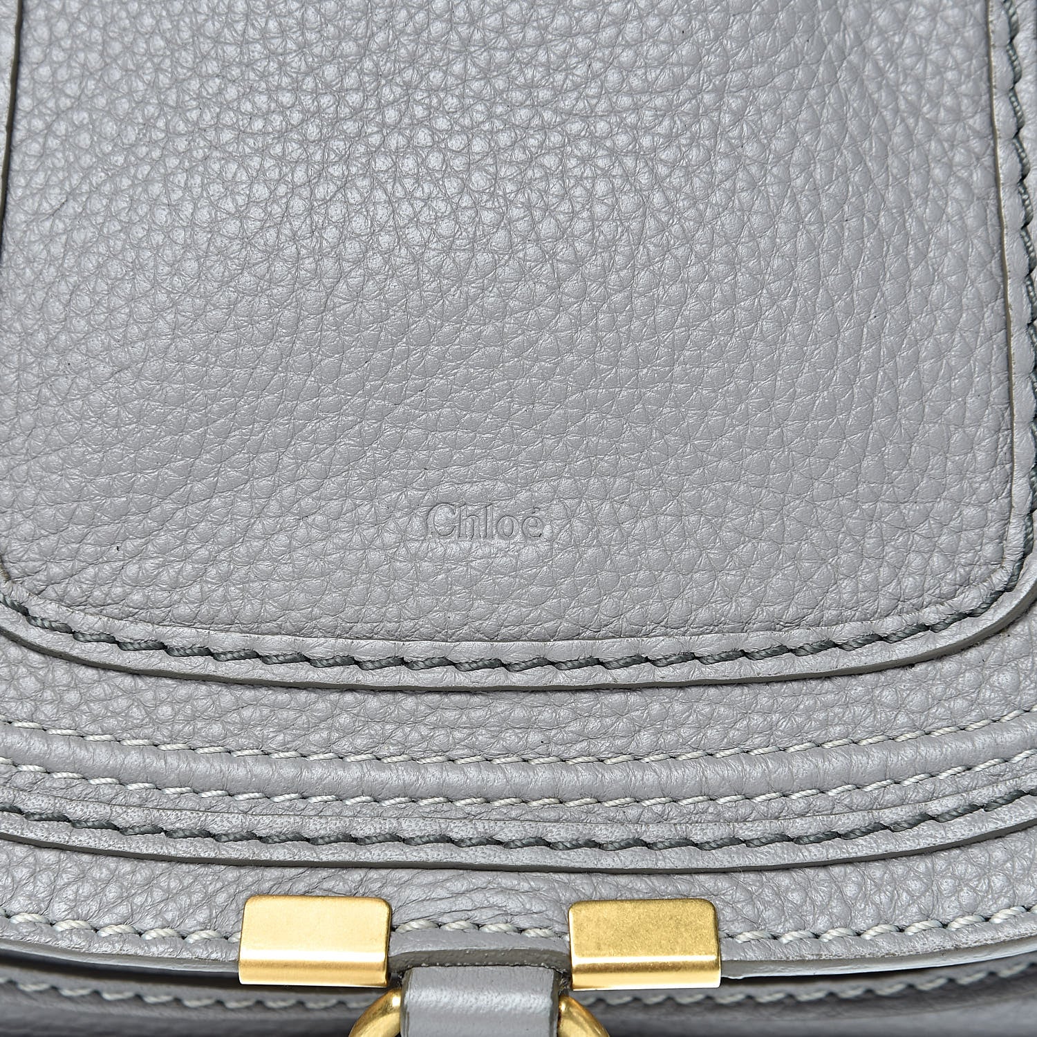 Chloe Calfskin Baby Marcie Satchel Cashmere Grey 9 of 9