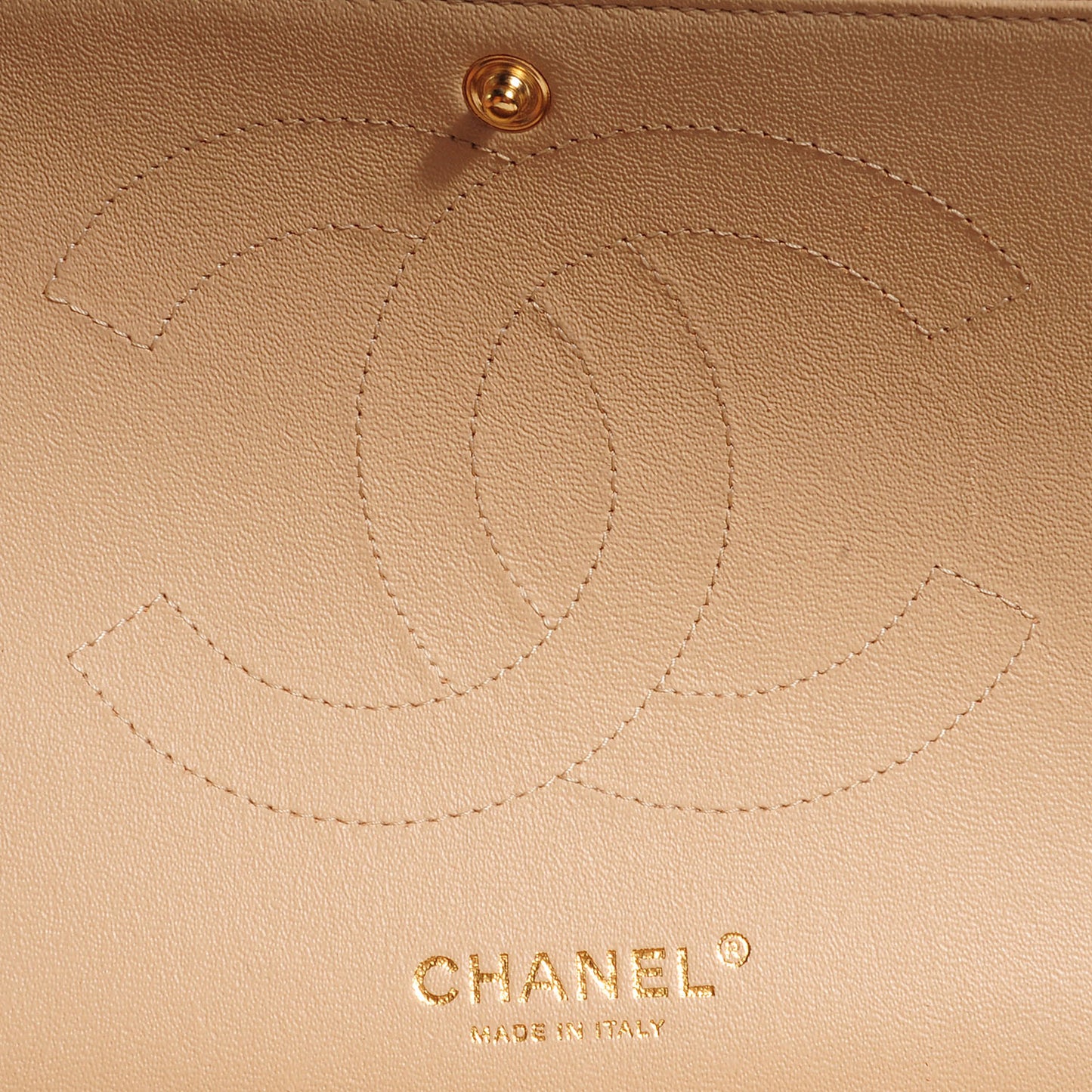 Caviar Jumbo Double Flap Beige Clair