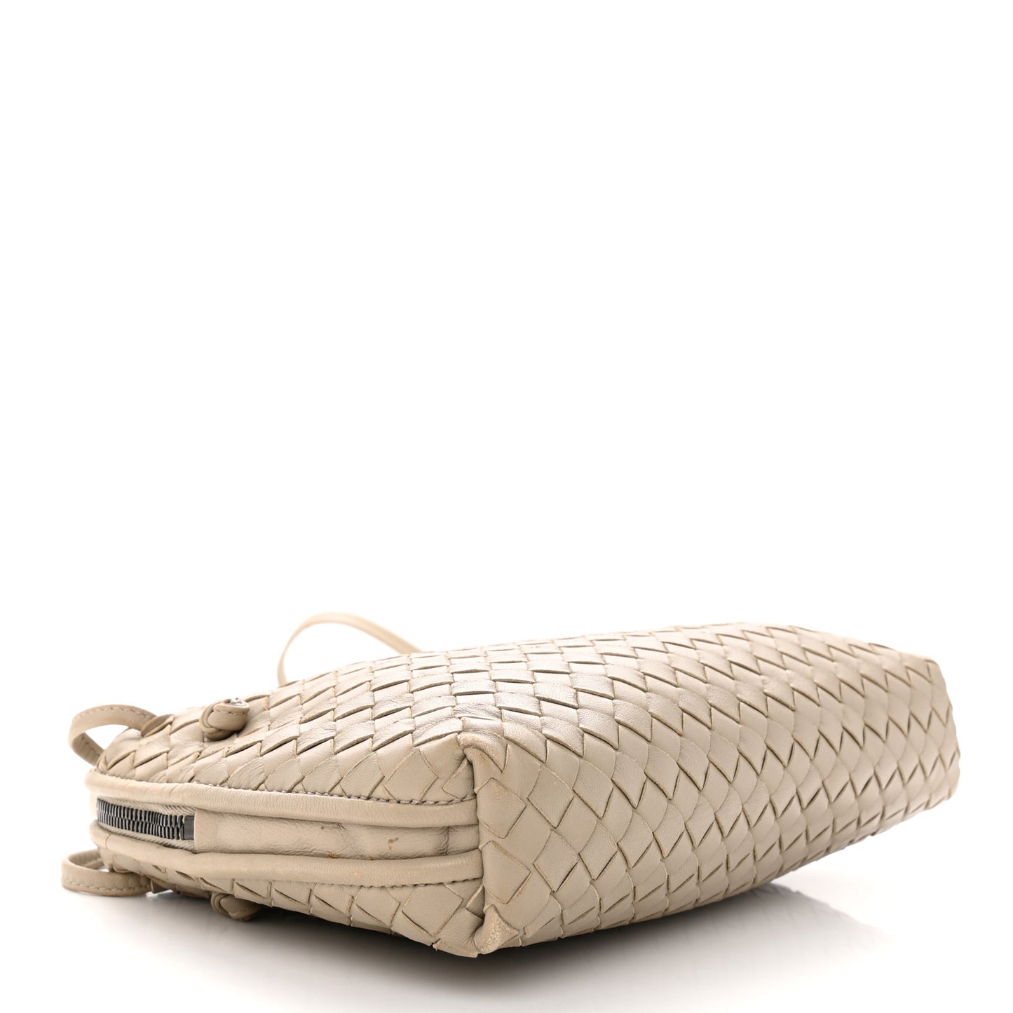 Nappa Intrecciato Nodini Crossbody Messenger Mink