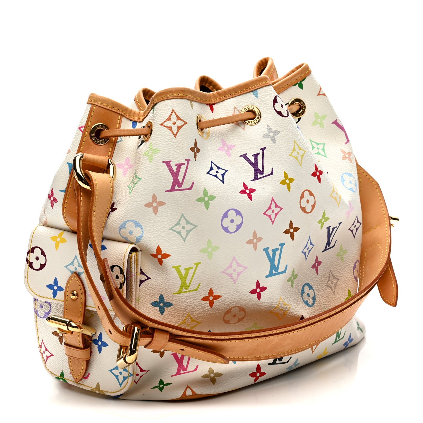 Monogram Multicolor Petit Noe White