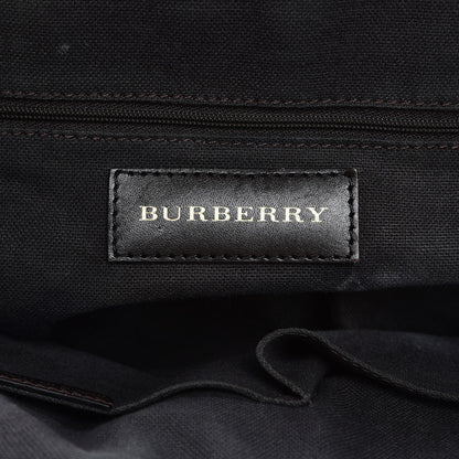 Burberry Haymarket Check Small Orchard Bowling Bag Chocolate 7 of 17