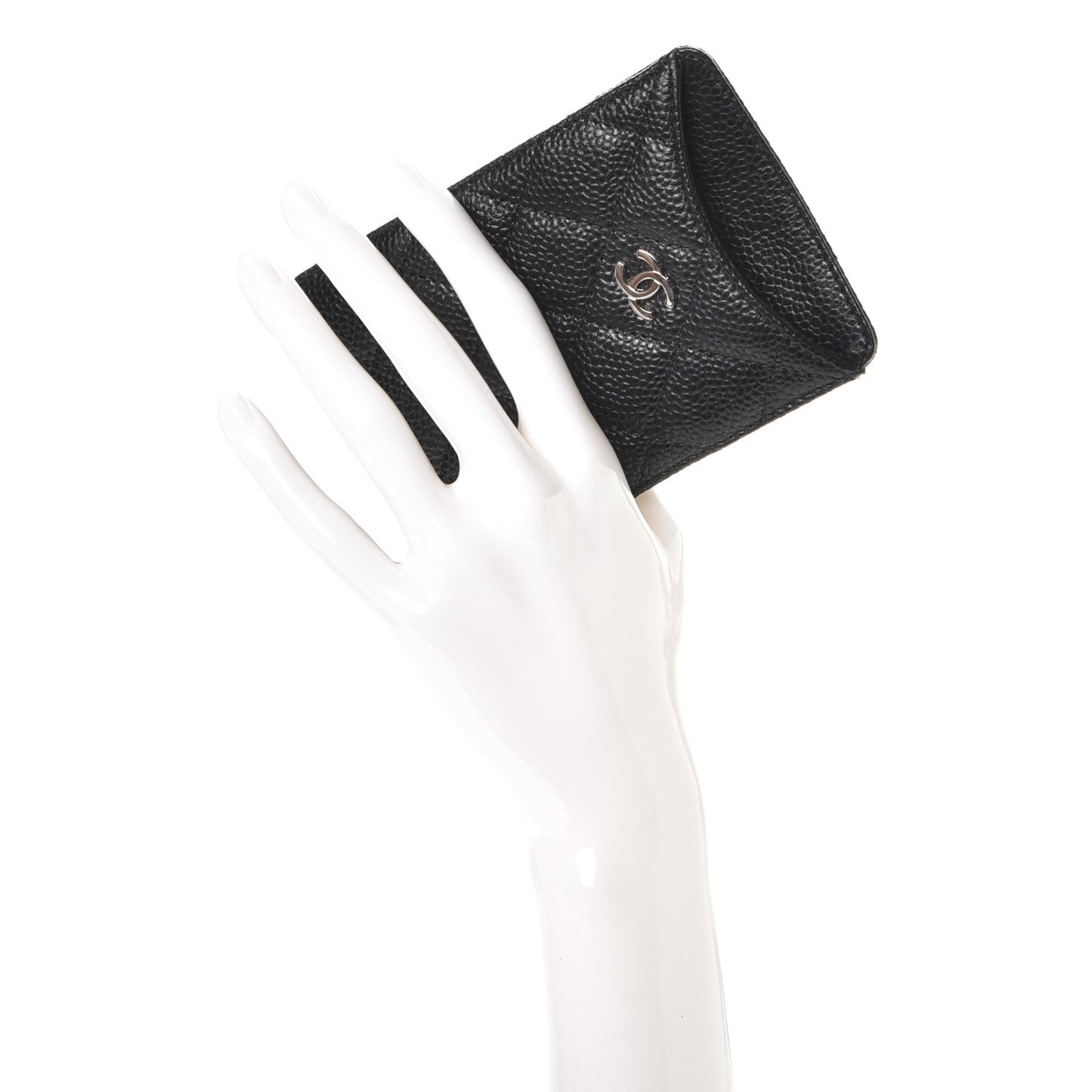 Caviar Quilted iPhone Case Black