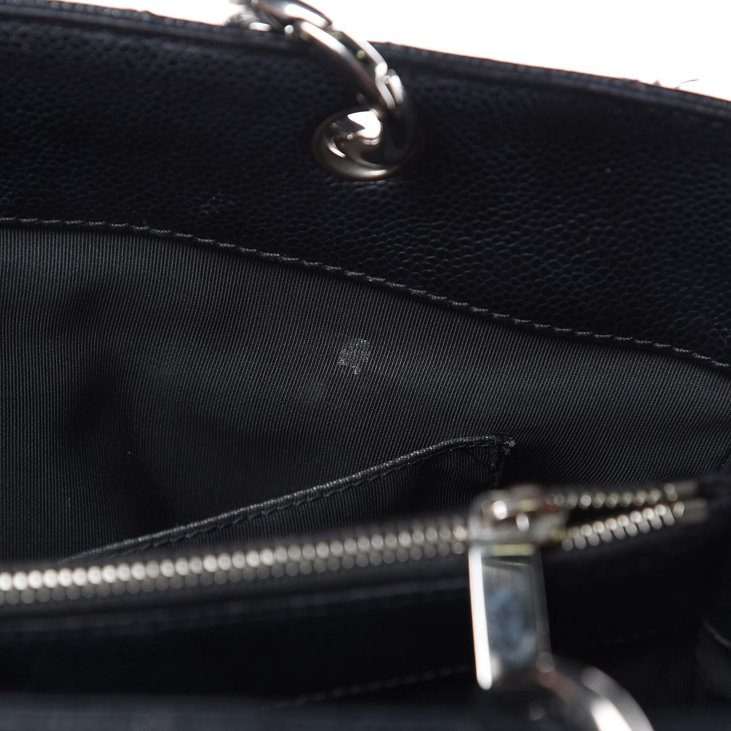 Caviar Quilted Grand Shopping Tote GST Black