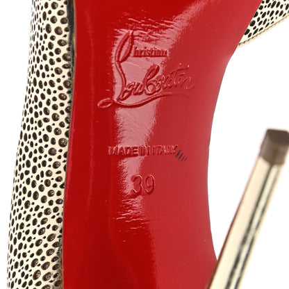 Christian Louboutin Specchio Glitter Galupump 100 Pumps 39 Gold 8 of 11