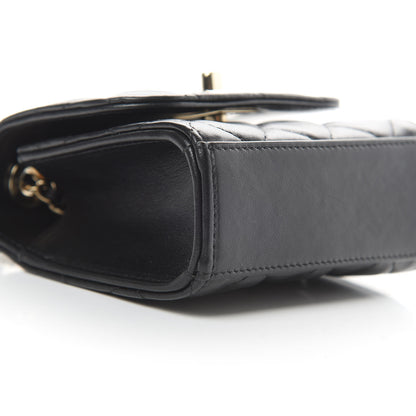 Chanel Lambskin Quilted Mini Trendy CC Chain Wallet Black 9 of 15