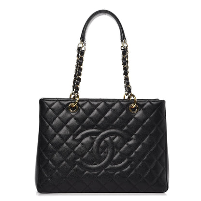 Chanel Caviar Quilted Grand Shopping Tote GST Black 1 of 10