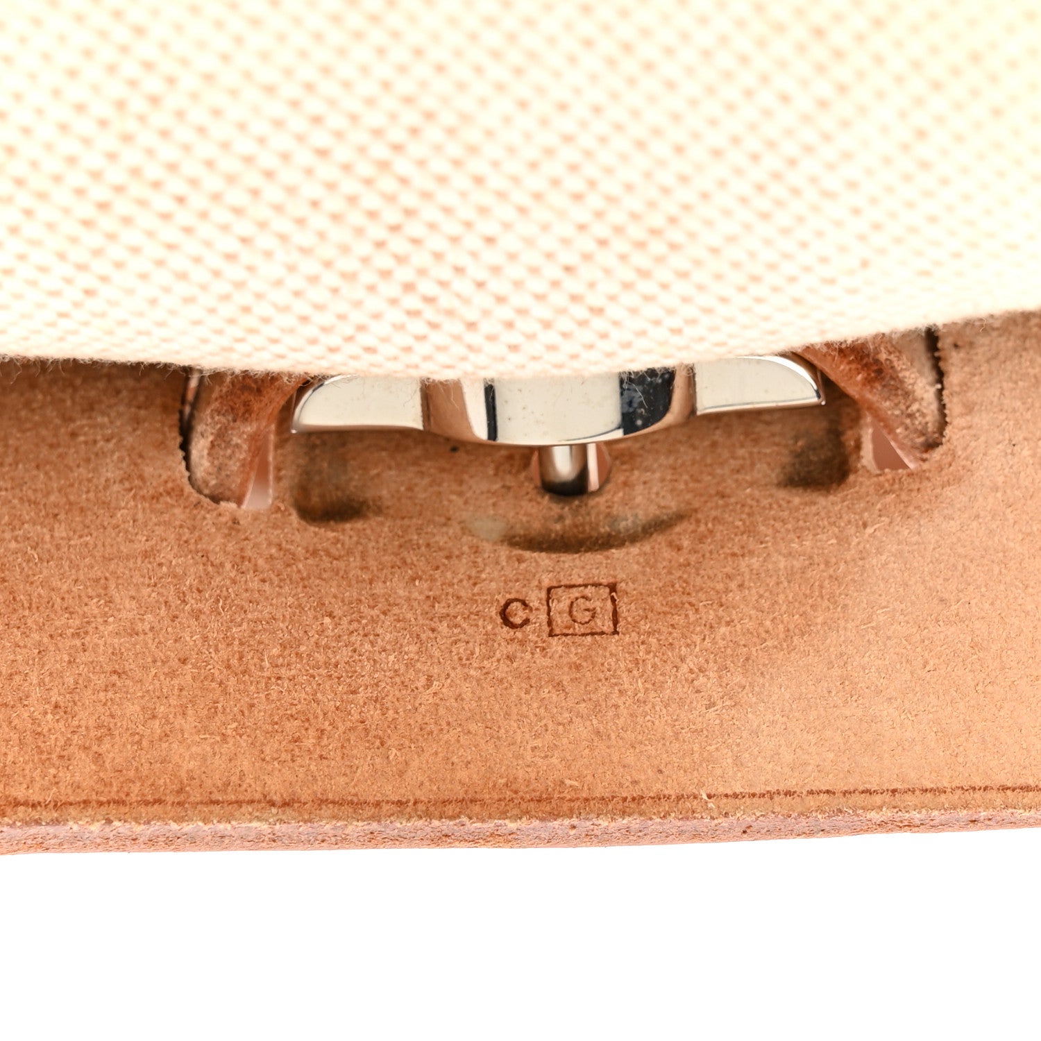 Hermes Toile Vache Calfskin Herbag 30 PM Backpack Natural 8 of 16