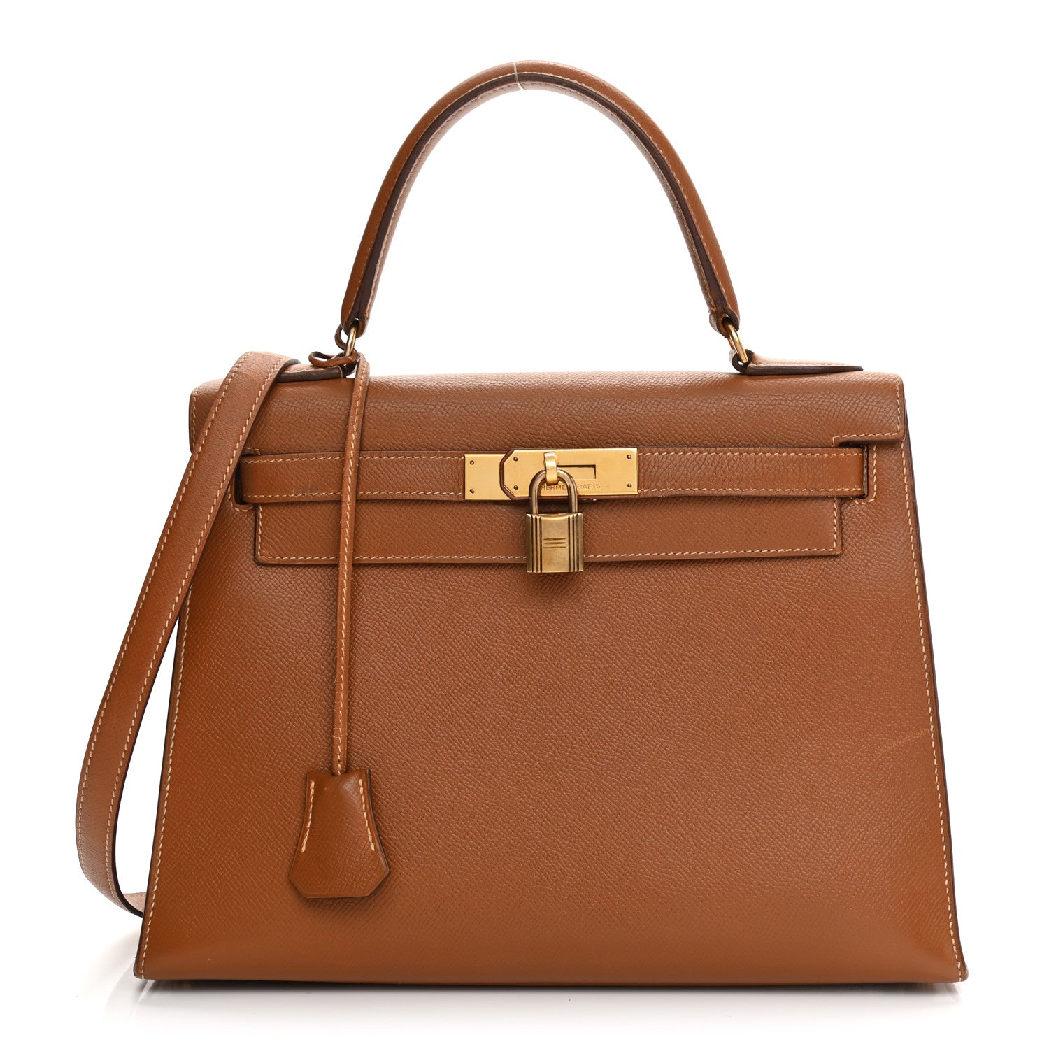 Hermes Courchevel Kelly Sellier 28 Gold 1 of 26