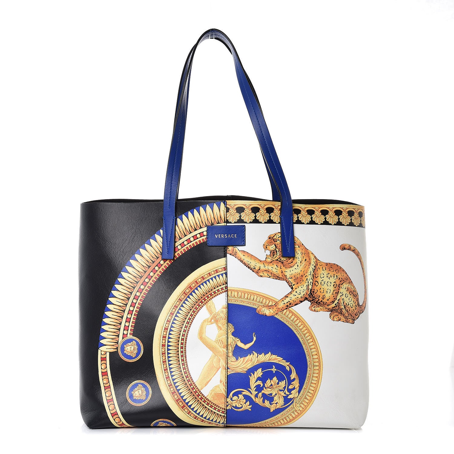 Versace Supple Calfskin Pillow Talk Printed Tote Multicolor 3 of 7