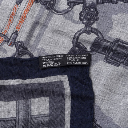 Hermes Cashmere Silk Flamboyant Web Scarf 100 4 of 4