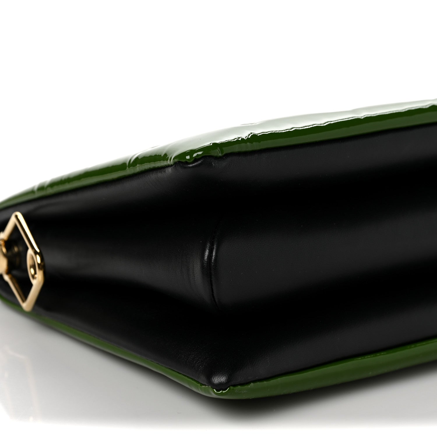Louis Vuitton Patent Embossed Monogram Coussin PM Green Black 7 of 8