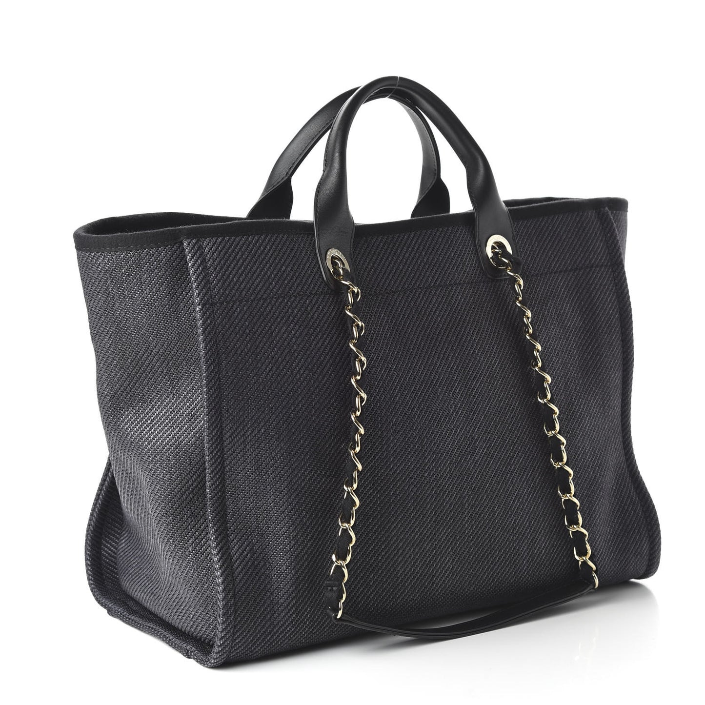 Canvas Medium Deauville Tote Black