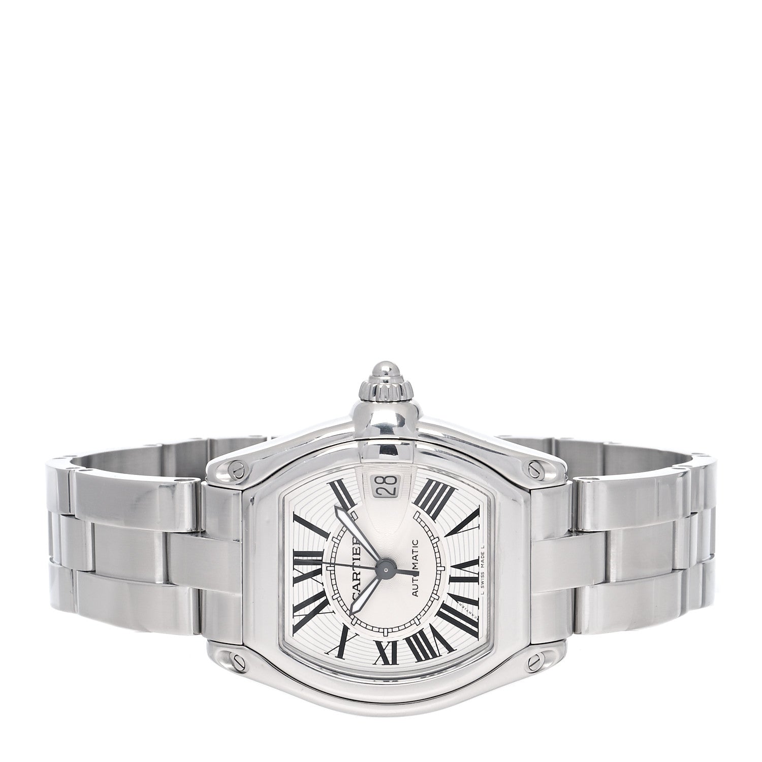 Cartier Stainless Steel 37mm Roadster Automatic Watch 2 of 5