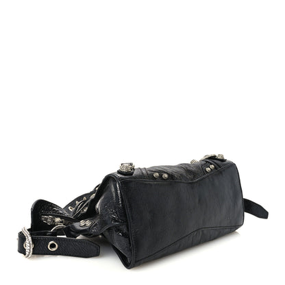 Balenciaga Agneau Arena Crystal Neo Cagole Handbag XS Black 5 of 12