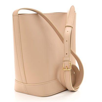 Celine Smooth Calfskin Small Cuir Triomphe Bucket Bag Brown Sepia 3 of 10