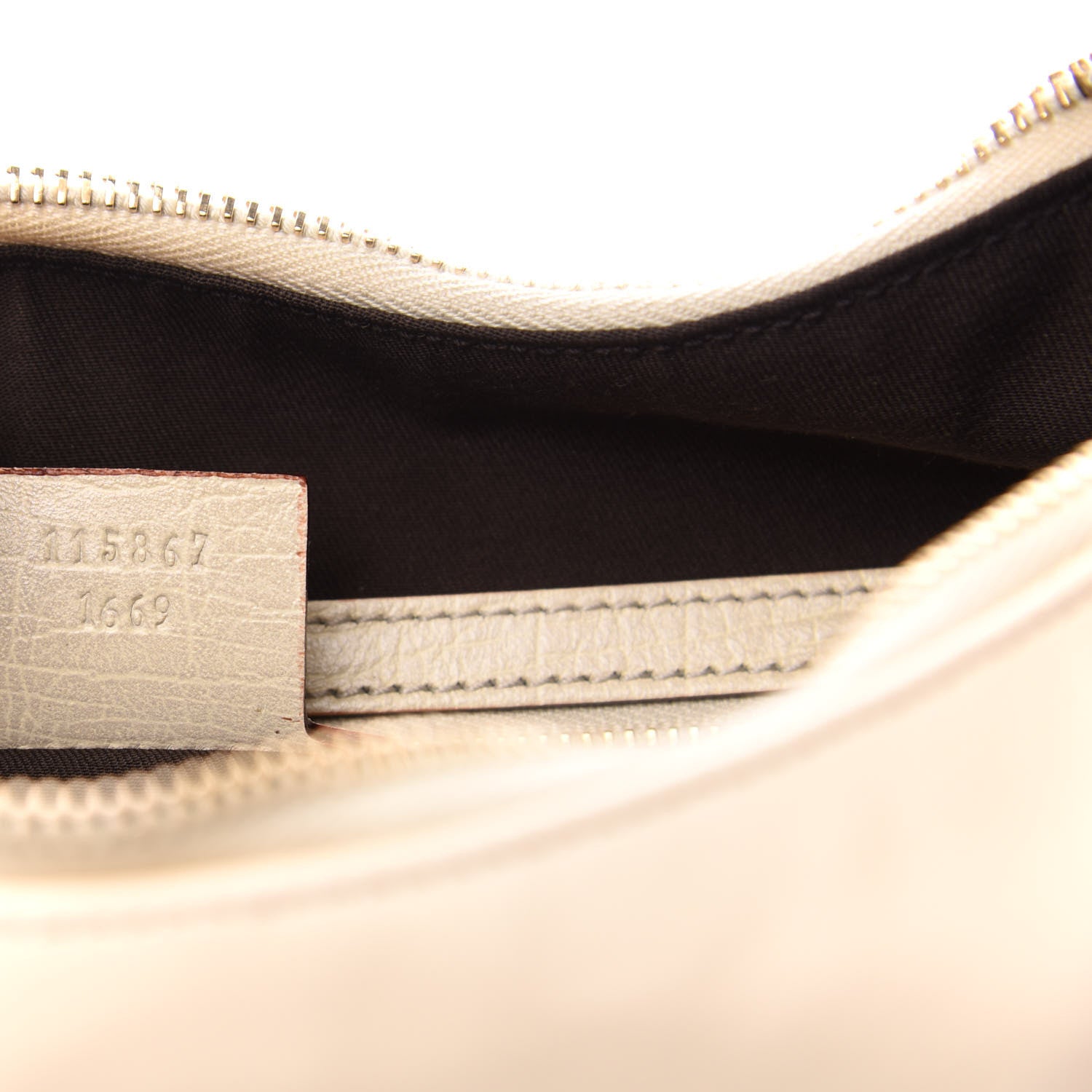 Gucci Calfskin Medium Horsebit Chain Hobo White 7 of 10