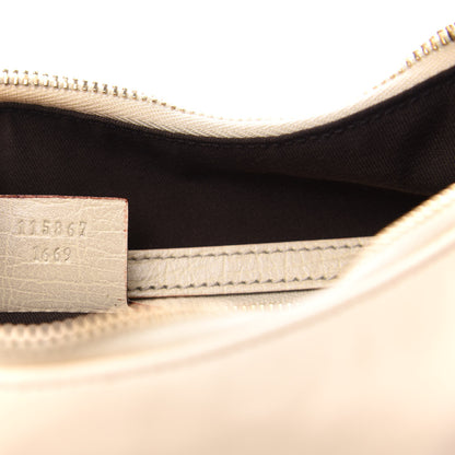 Gucci Calfskin Medium Horsebit Chain Hobo White 7 of 10