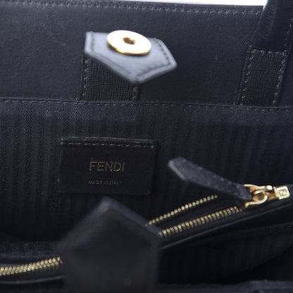 Fendi Vitello Elite Petite 2Jours Tote Black 8 of 10