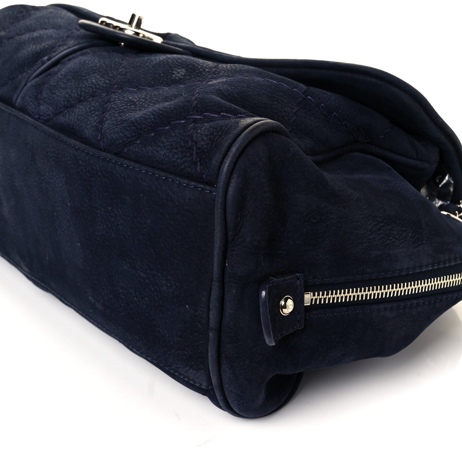 Chanel Suede Ultimate Stitch Flap Navy Blue 9 of 9