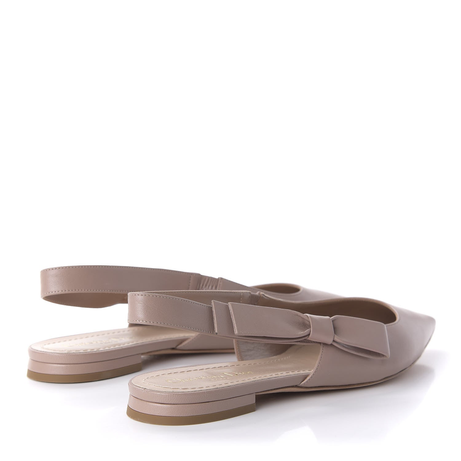 Christian Dior Lambskin Sweet D Ballerina Slingback Flat 40.5 Powder Pink 4 of 9