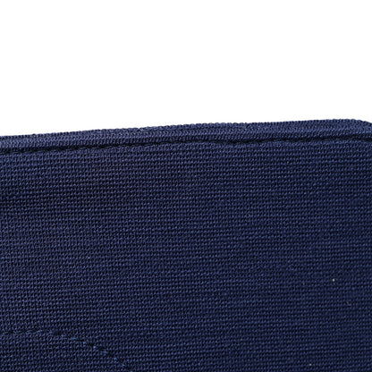 Chanel Jersey Chevron Quilted Small Trendy CC Dual Handle Flap Bag Navy Blue 10 of 10