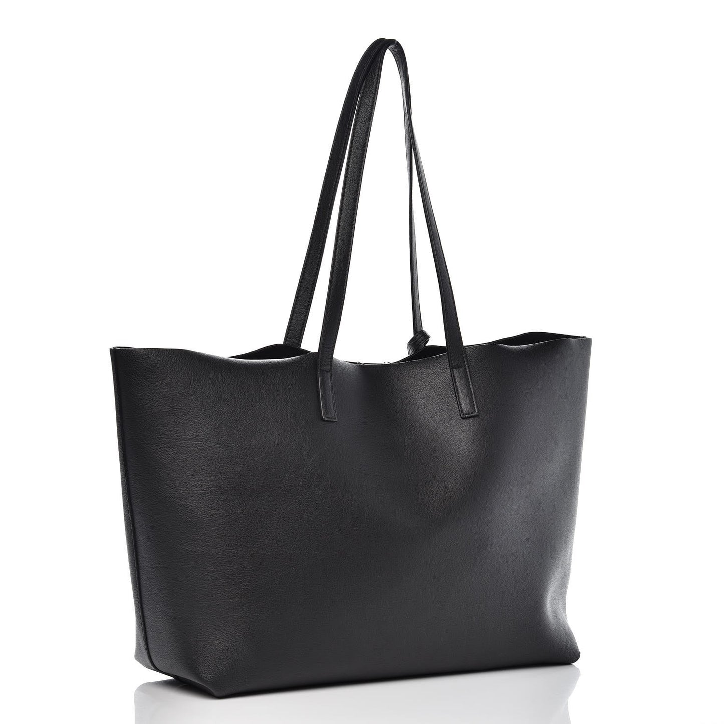 Calfskin Large Shopping Tote Black