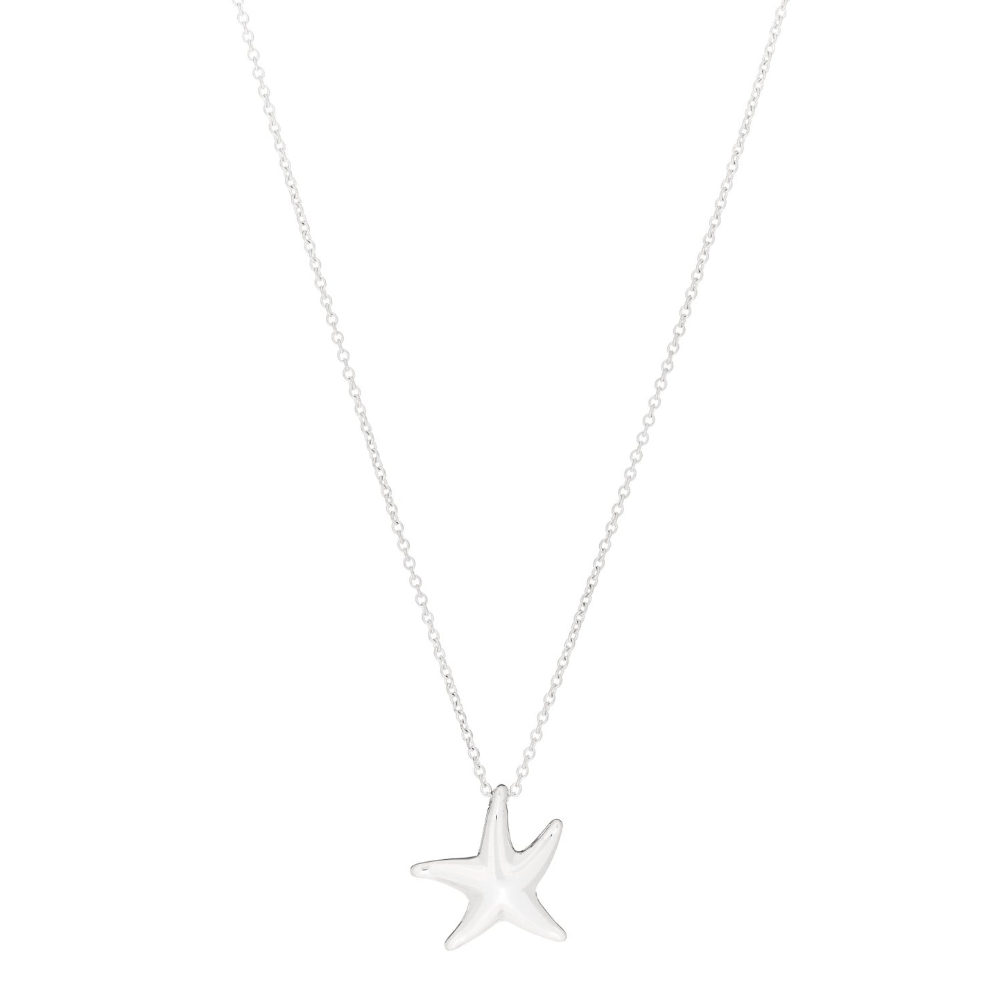 Sterling Silver 15mm Elsa Peretti Starfish Pendant Necklace