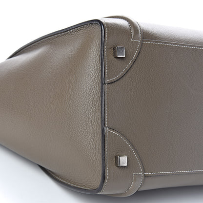 Celine Drummed Calfskin Mini Luggage Souris 10 of 11