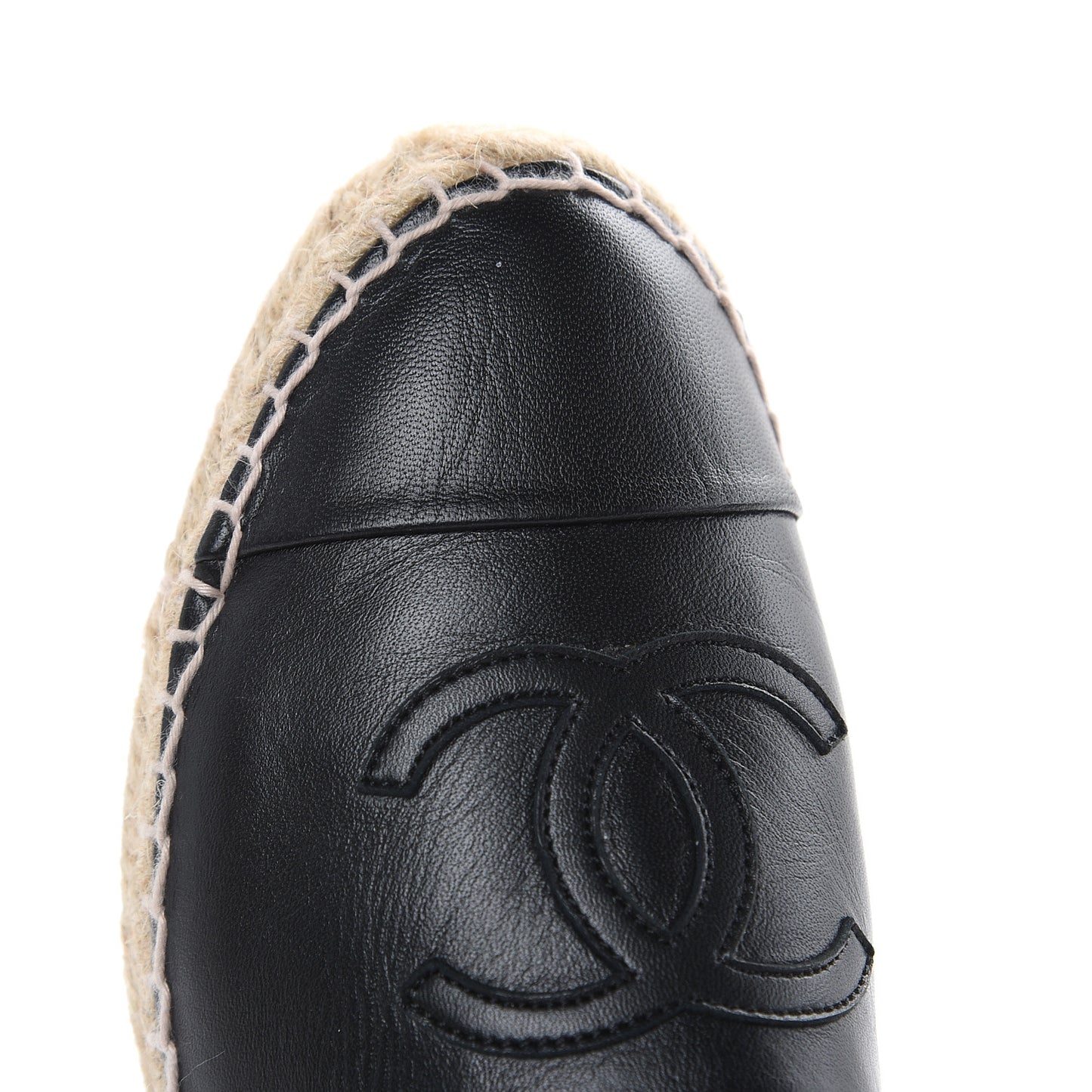 Lambskin CC Espadrilles 36 Black