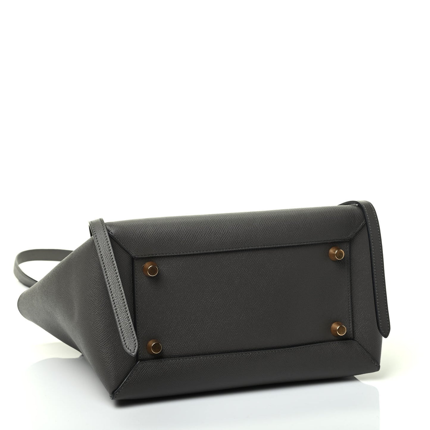 Grained Calfskin Mini Belt Bag Grey