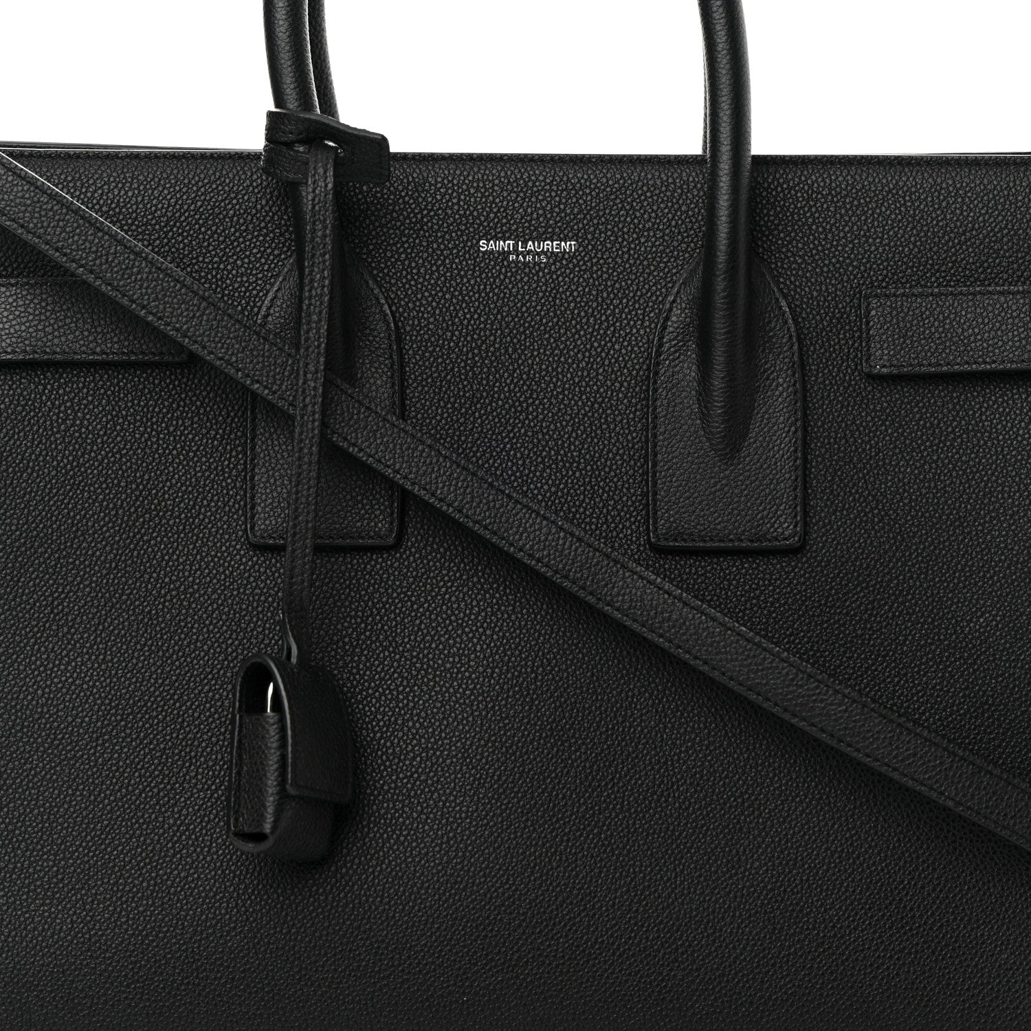 Saint Laurent Grained Calfskin Small Sac De Jour Black 8 of 12