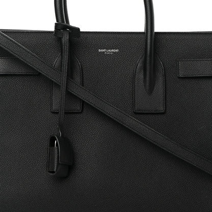 Saint Laurent Grained Calfskin Small Sac De Jour Black 8 of 12