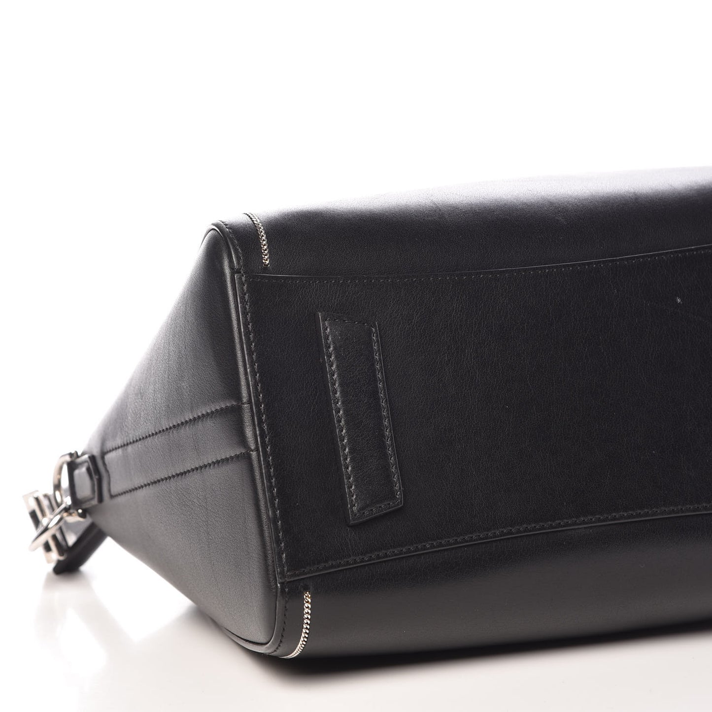 Buffed Calfskin Small Chain Antigona Black