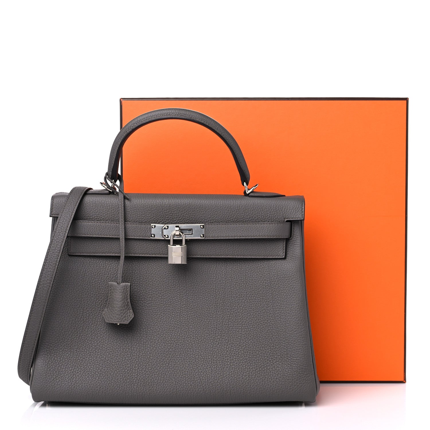 Hermes Togo Kelly Retourne 32 Etain 12 of 12
