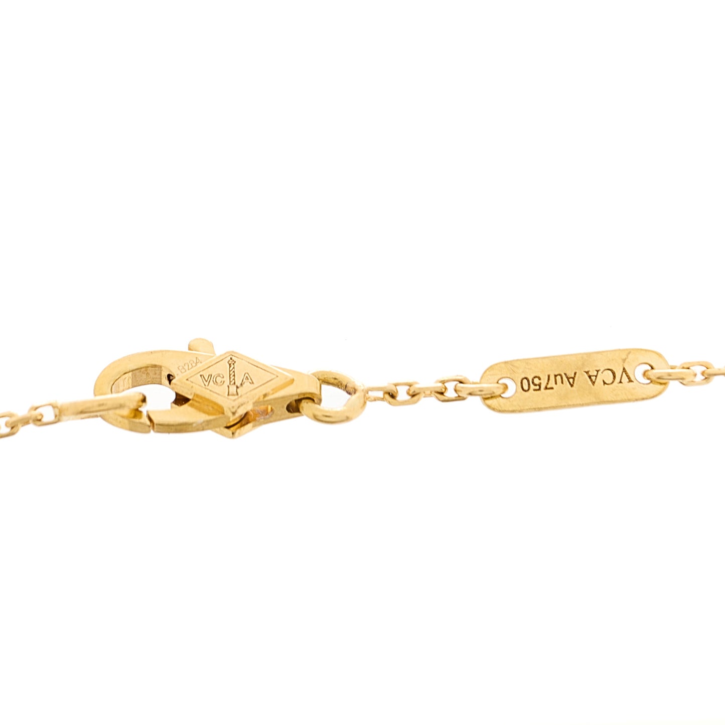 18K Yellow Gold Mother of Pearl Sweet Alhambra Bracelet