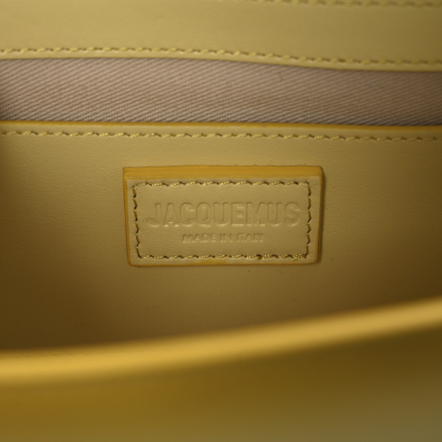 Jacquemus Smooth Calfskin Le Grand Bambino Yellow 6 of 14