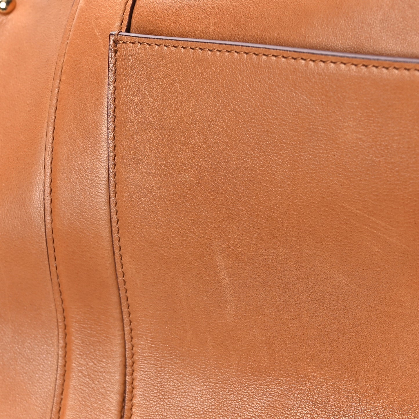 Calfskin Suzanna Gancini Satchel Brown