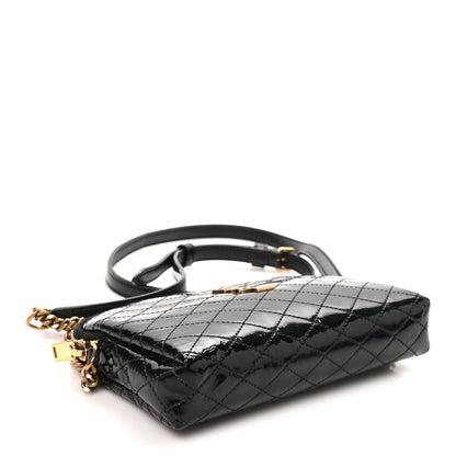 Saint Laurent Lambskin Quilted Gaby Zipped Pouch Black 4 of 10