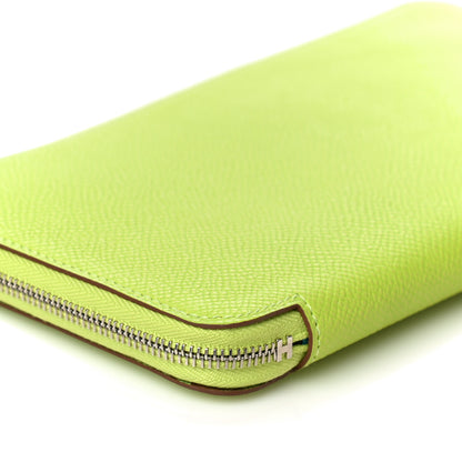 Hermes Epsom Silk'In Wallet Kiwi Lichen 8 of 16