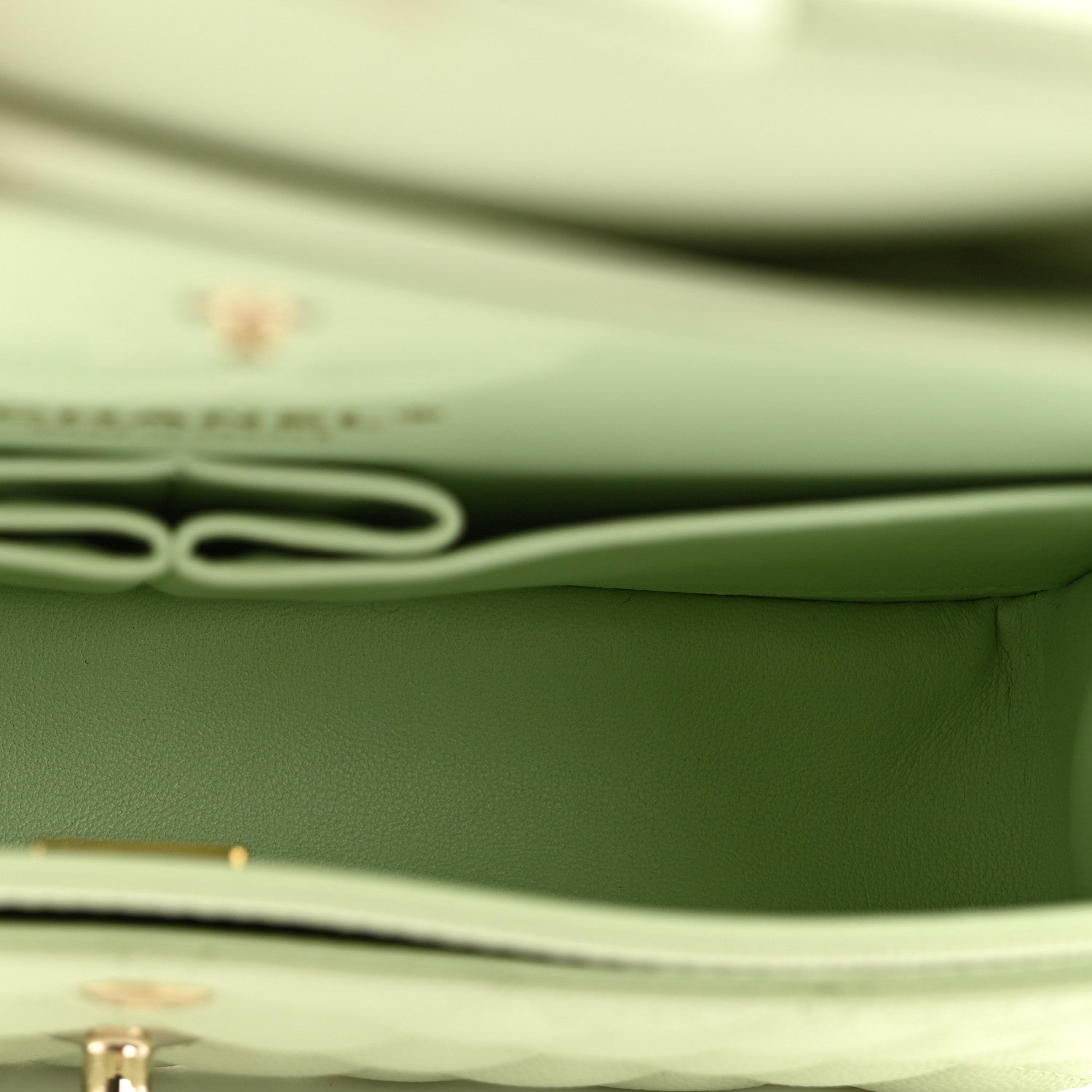 Chanel Caviar Quilted Small Double Flap Light Green 5 of 11