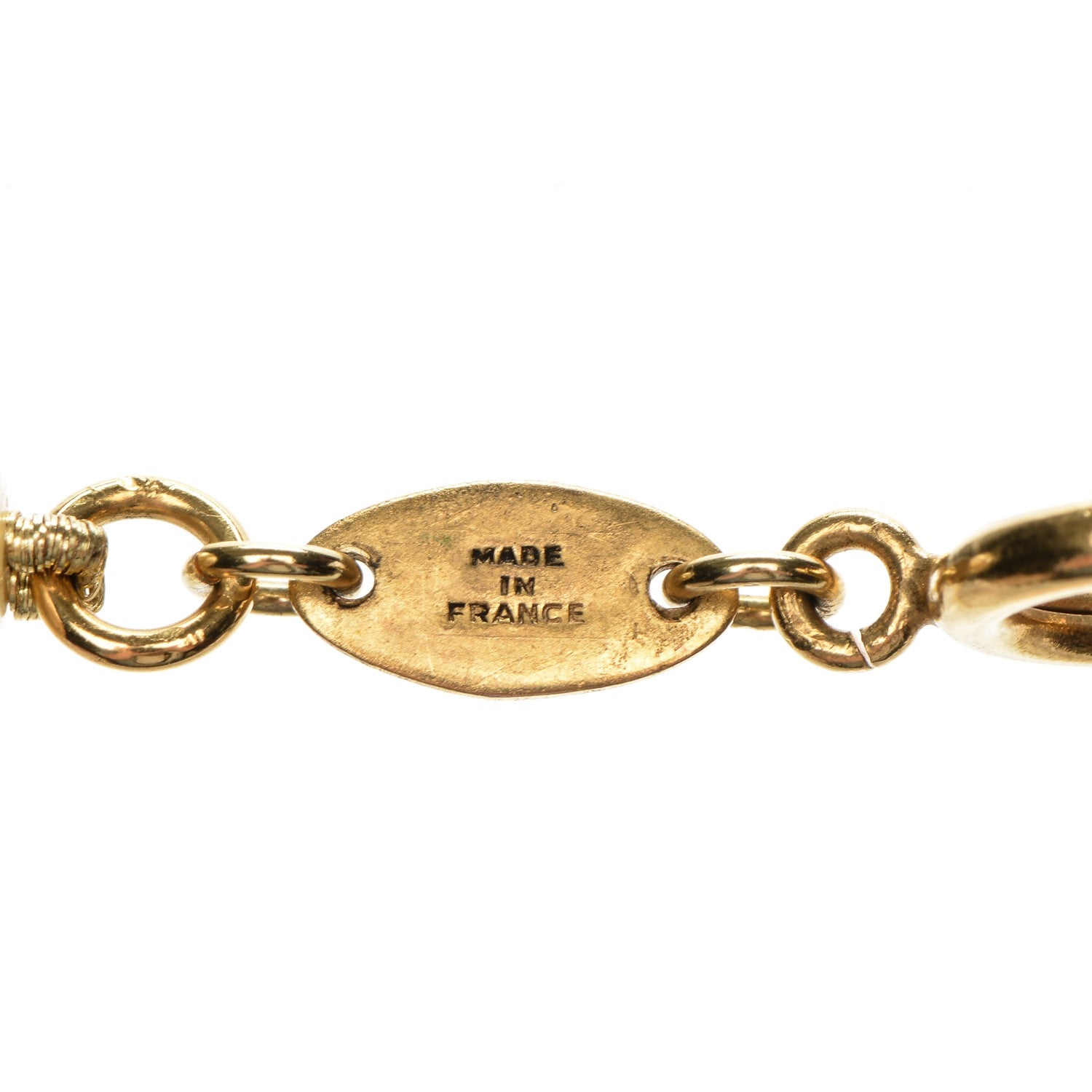 Chanel Pearl CC Necklace Gold 7 of 7