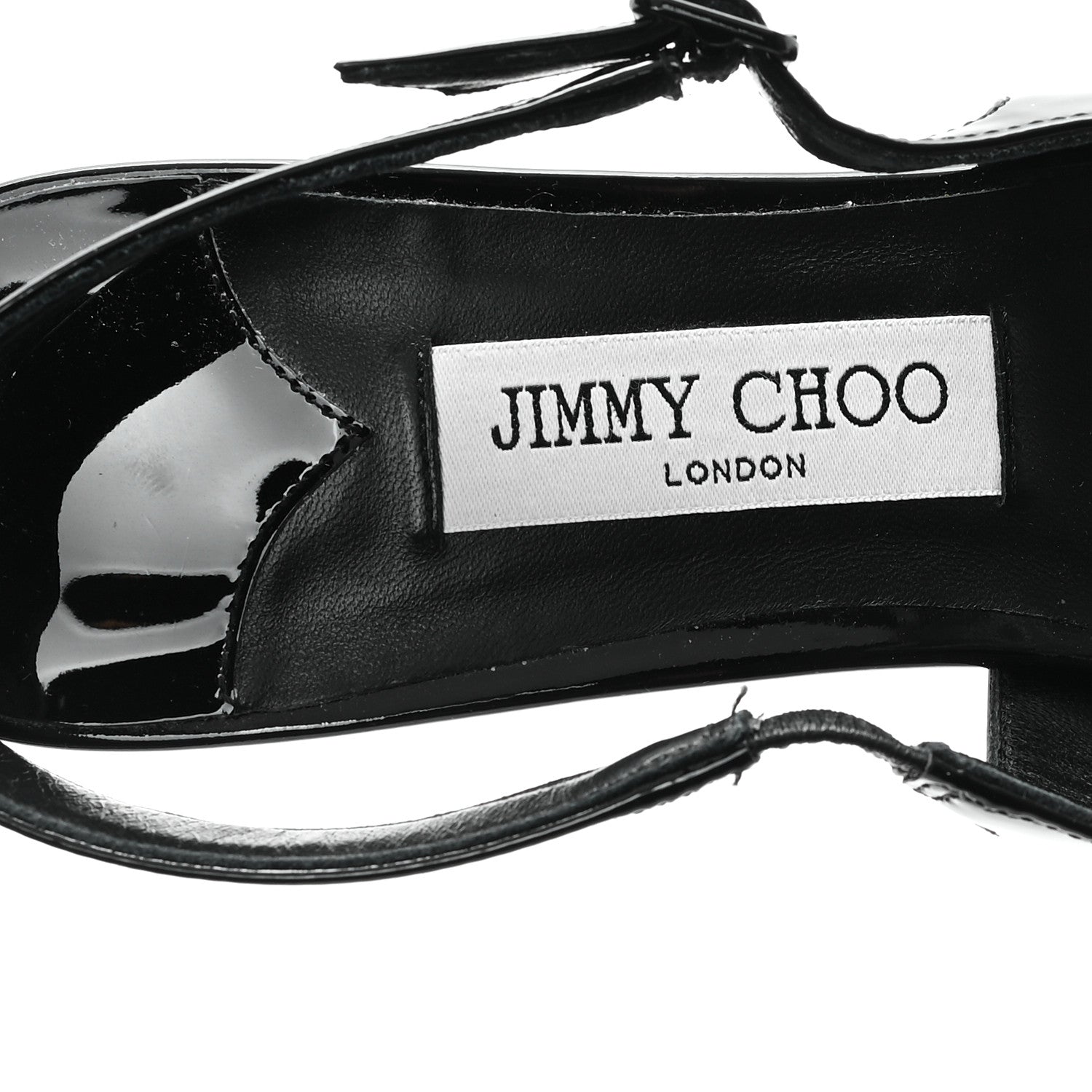 Jimmy Choo Patent Amel 50 Slingback Pumps 39.5 Black 8 of 11