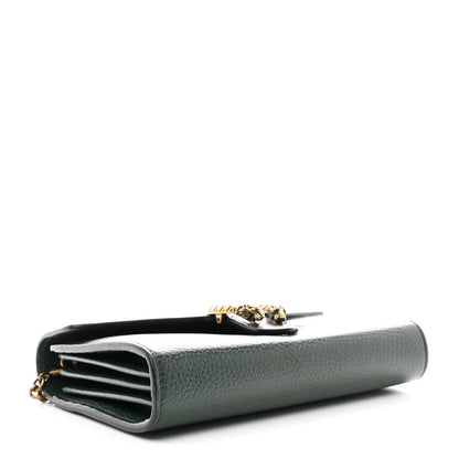 Gucci Calfskin Garden Dionysus Chain Wallet Emerald 4 of 13