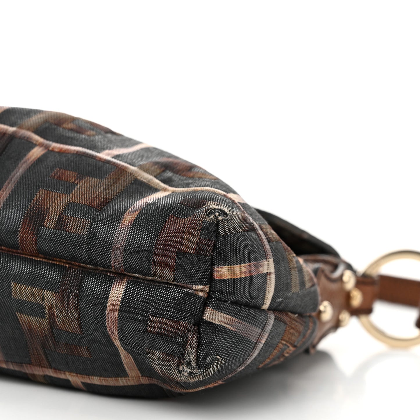 Zucca Vitello Lizard Embossed Small Chef Shoulder Bag Multicolor